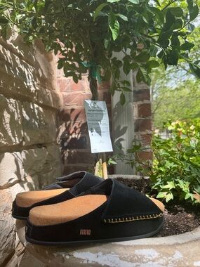 Black Suede Mules